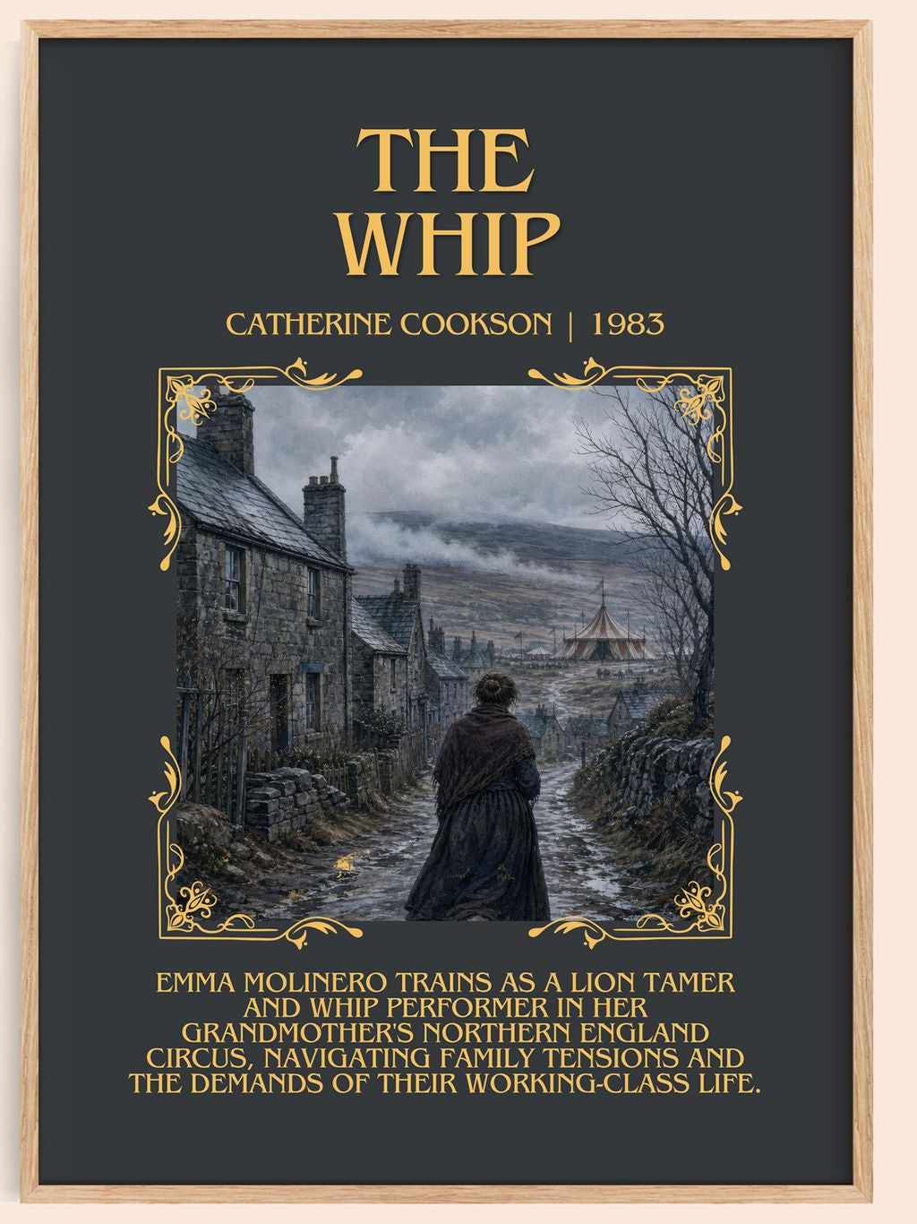 The Whip Minimalist Book Poster by Catherine Cookson – book poster