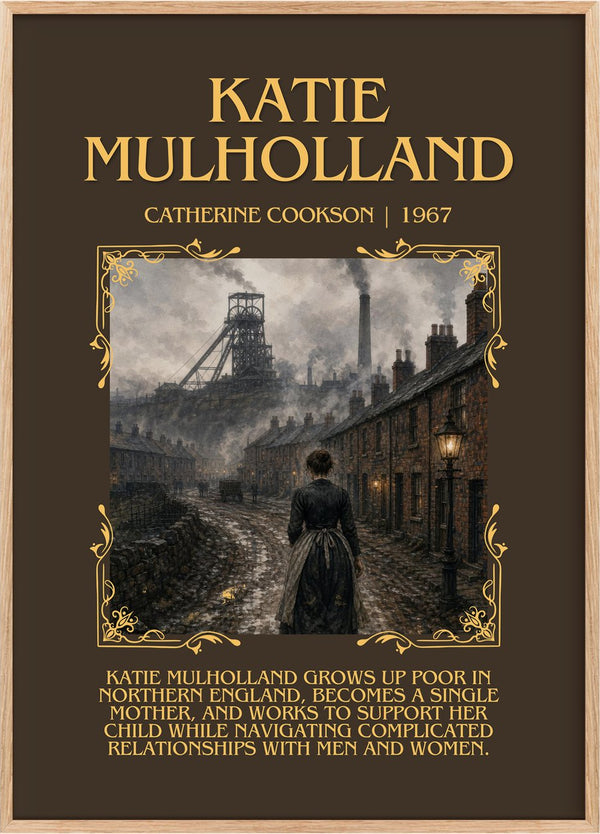 Katie Mulholland Minimalist Book Poster by Catherine Cookson