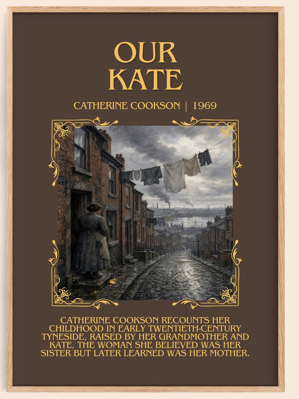Our Kate Minimalist Book Poster by Catherine Cookson – book poster