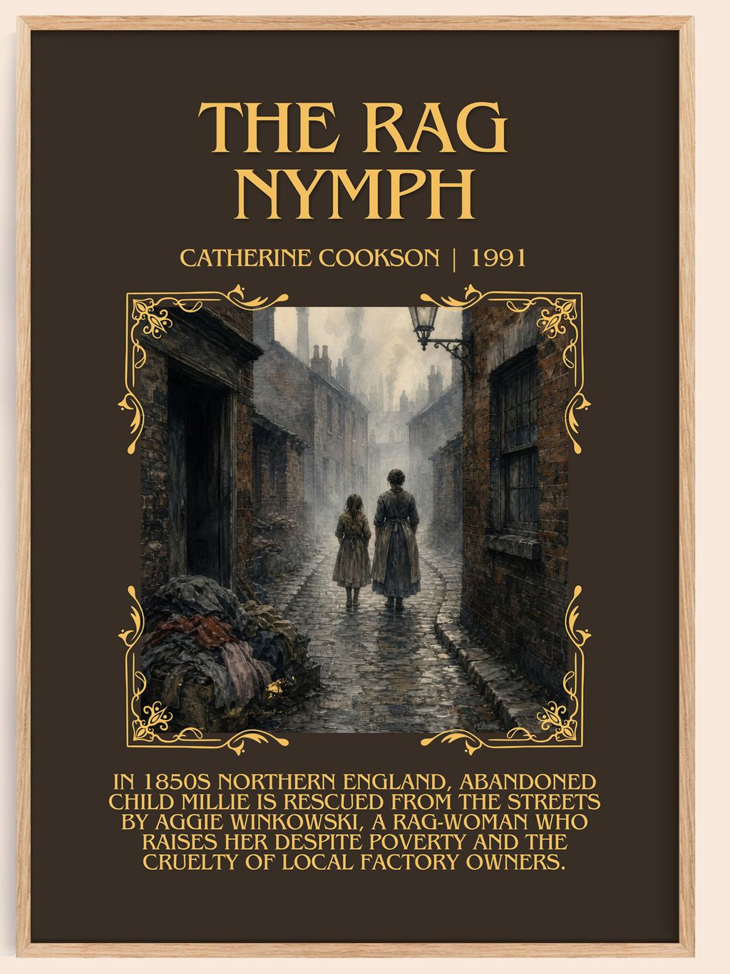 The Rag Nymph Minimalist Book Poster by Catherine Cookson – book poster