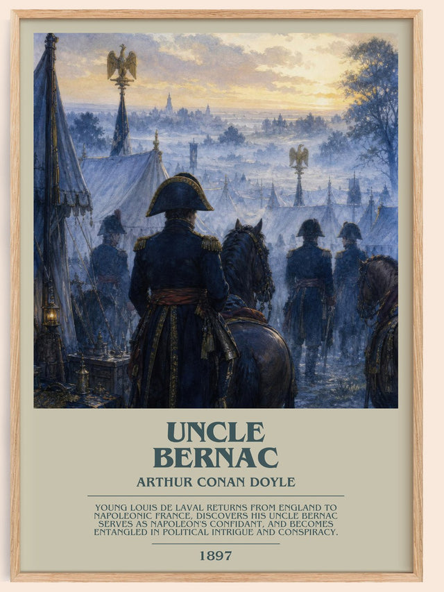 Uncle Bernac Bookish Wall Art by Arthur Conan Doyle