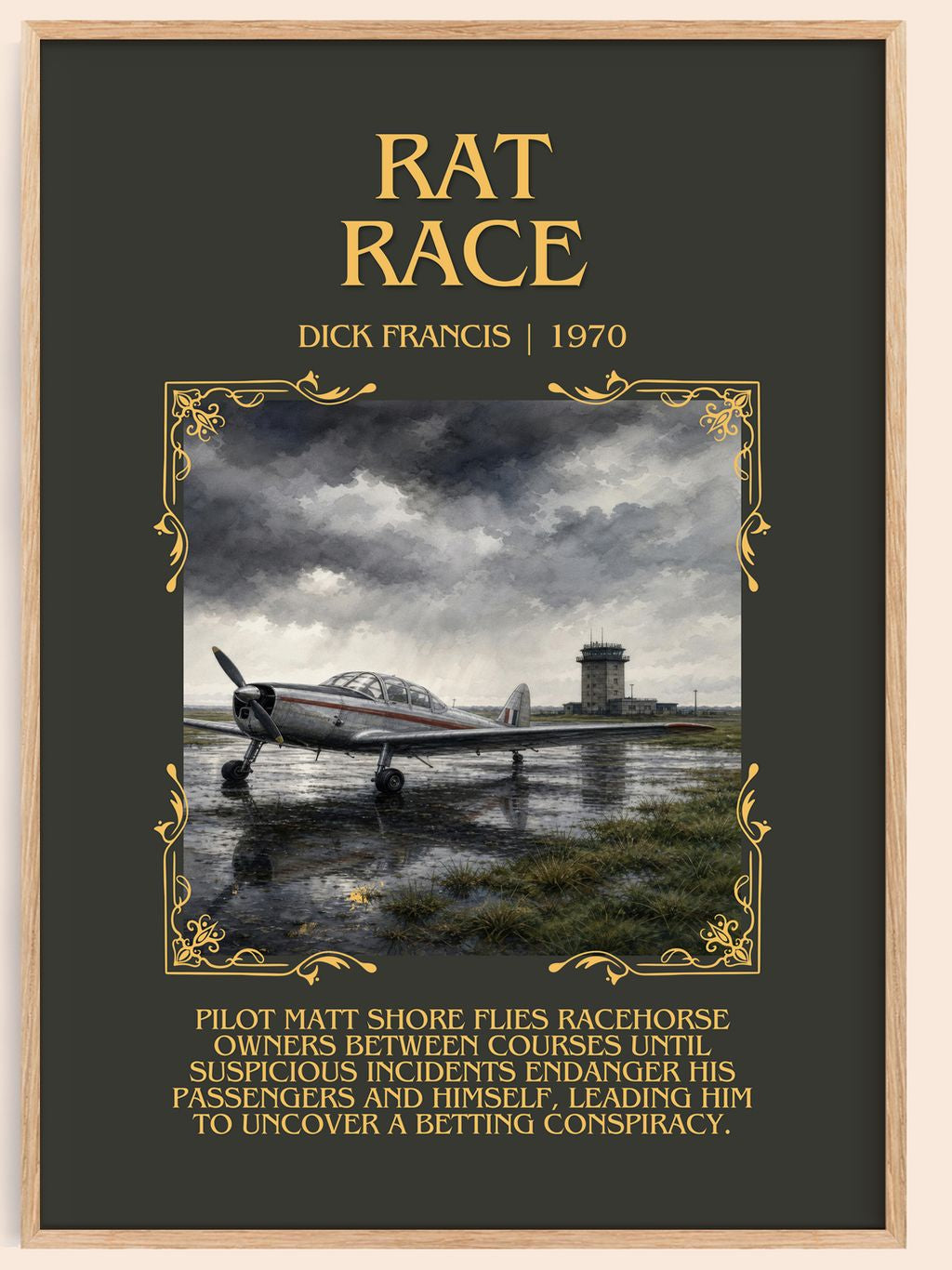 Rat Race Minimalist Book Poster by Dick Francis – book poster