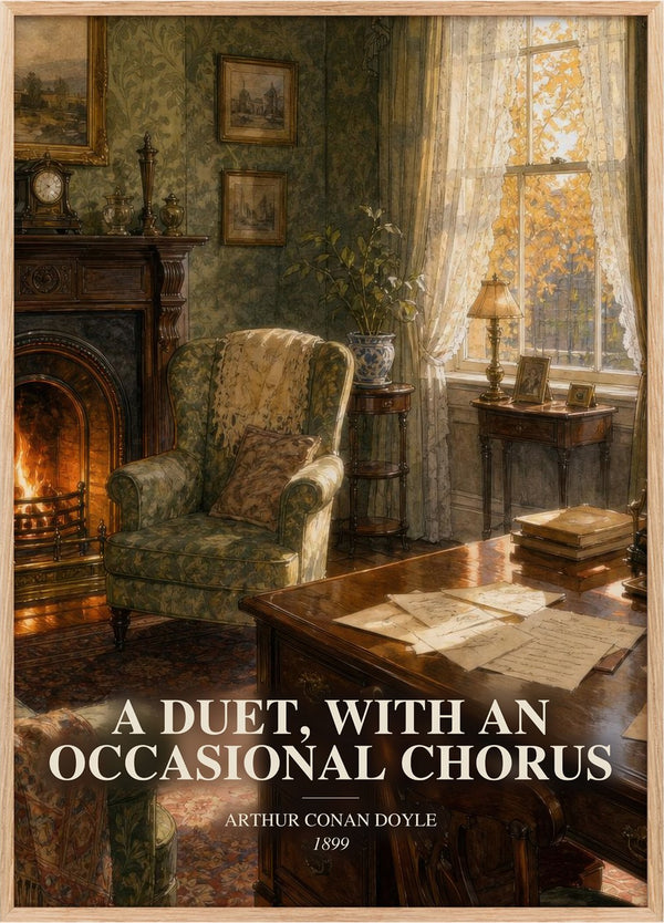 Duet, With An Occasional Chorus Book Watercolour Illustration by Arthur Conan Doyle