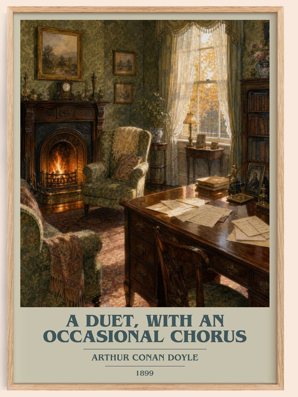 A Duet, With An Occasional Chorus book cover book poster by Arthur Conan Doyle – framed literary art print