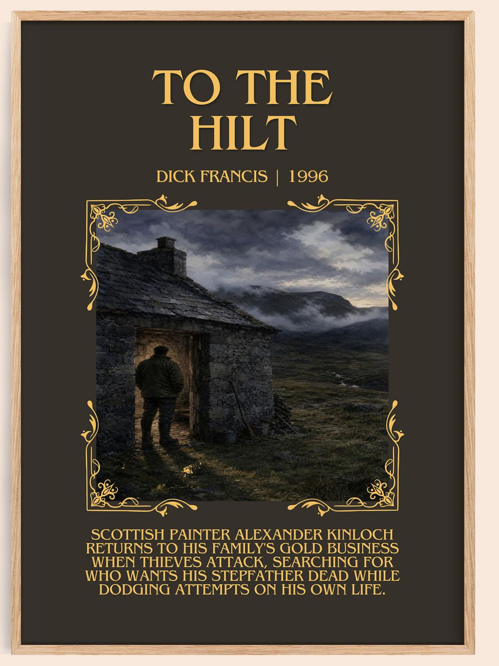 To the Hilt Minimalist Book Poster by Dick Francis – book poster