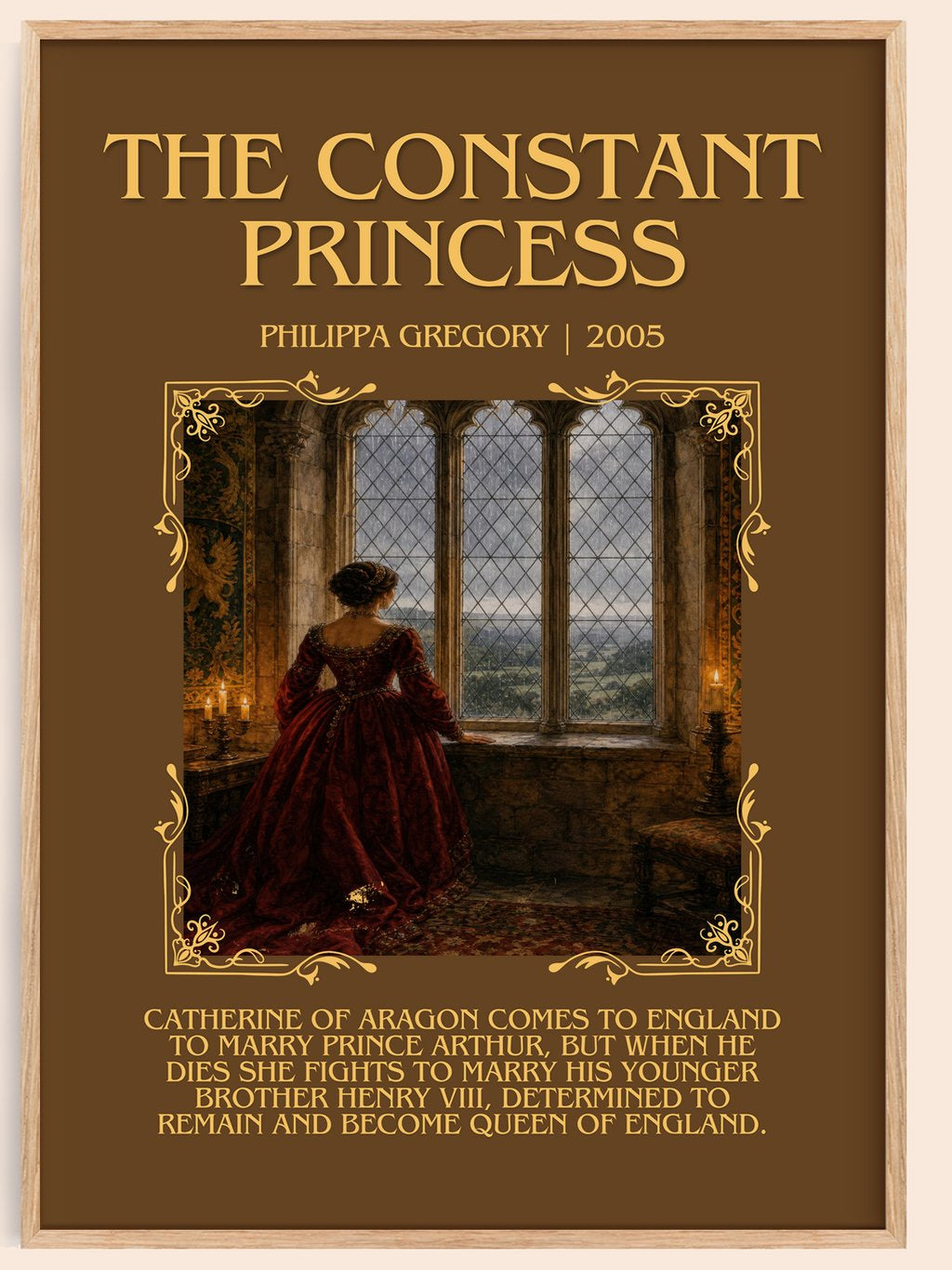 The Constant Princess Minimalist Book Poster by Philippa Gregory – book poster