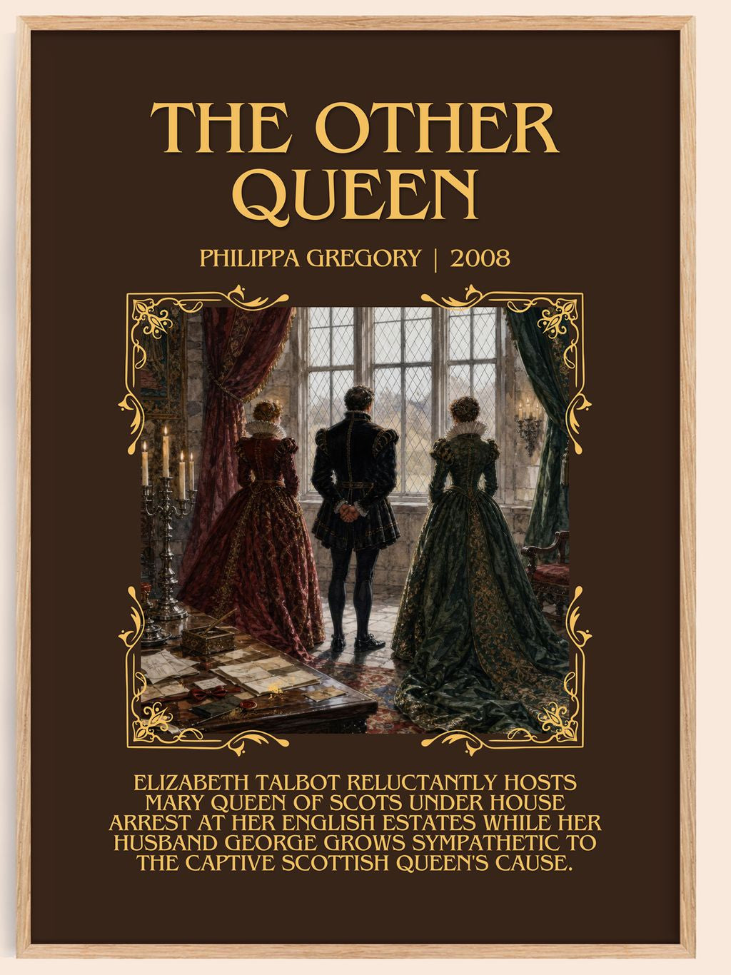 The Other Queen Minimalist Book Poster by Philippa Gregory – book poster