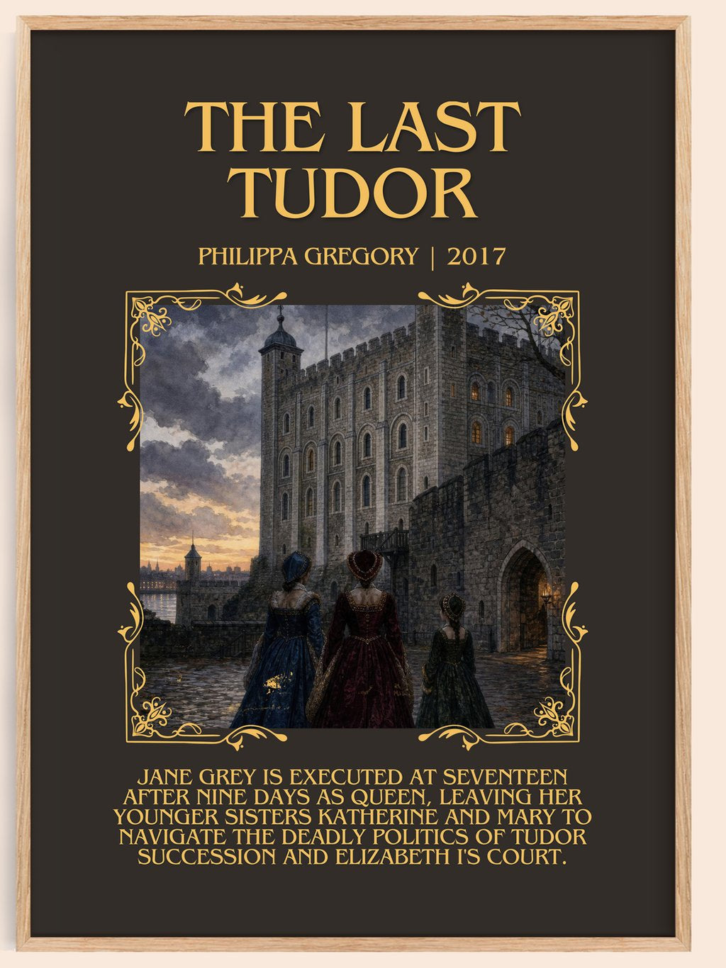 The Last Tudor Minimalist Book Poster by Philippa Gregory – book poster