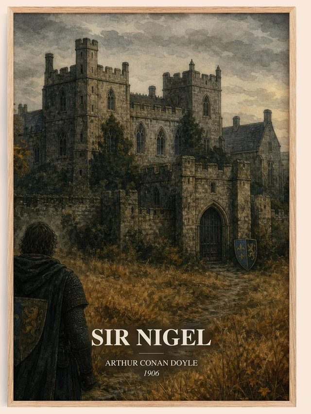 Sir Nigel Book Watercolour Illustration by Arthur Conan Doyle