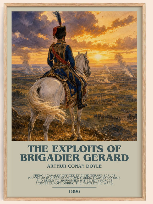 Exploits Of Brigadier Gerard Bookish Wall Art by Arthur Conan Doyle