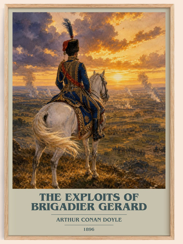 Exploits Of Brigadier Gerard Book Cover Poster by Arthur Conan Doyle