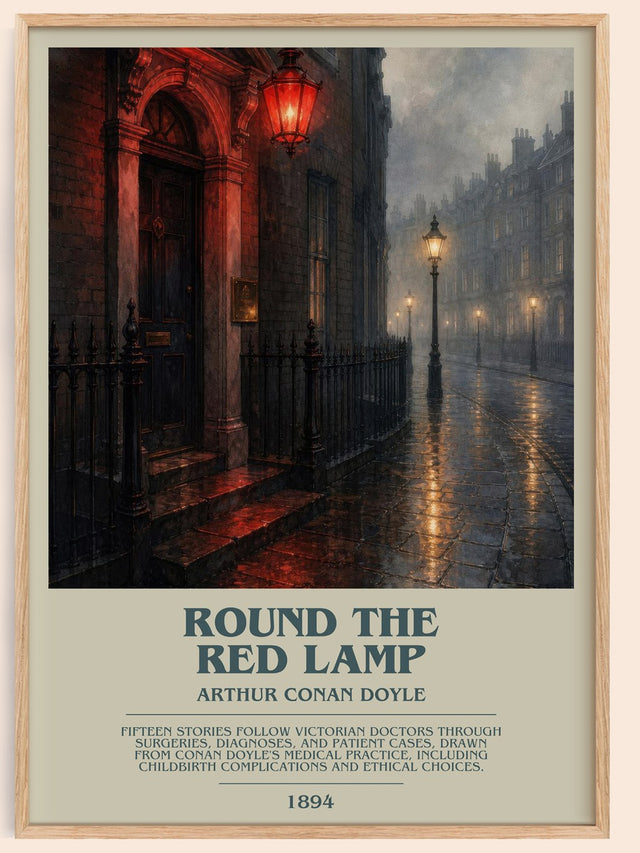 Round The Red Lamp Bookish Wall Art by Arthur Conan Doyle