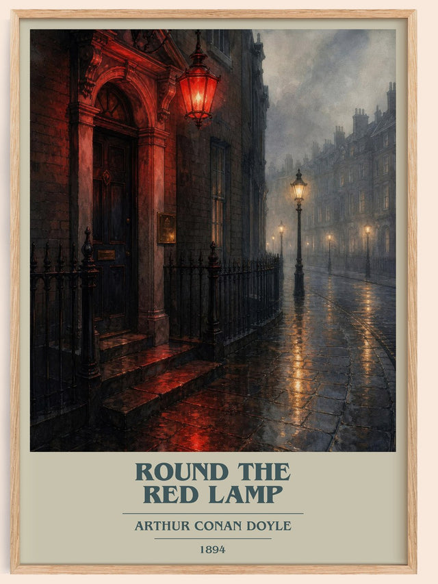 Round The Red Lamp Book Cover Poster by Arthur Conan Doyle