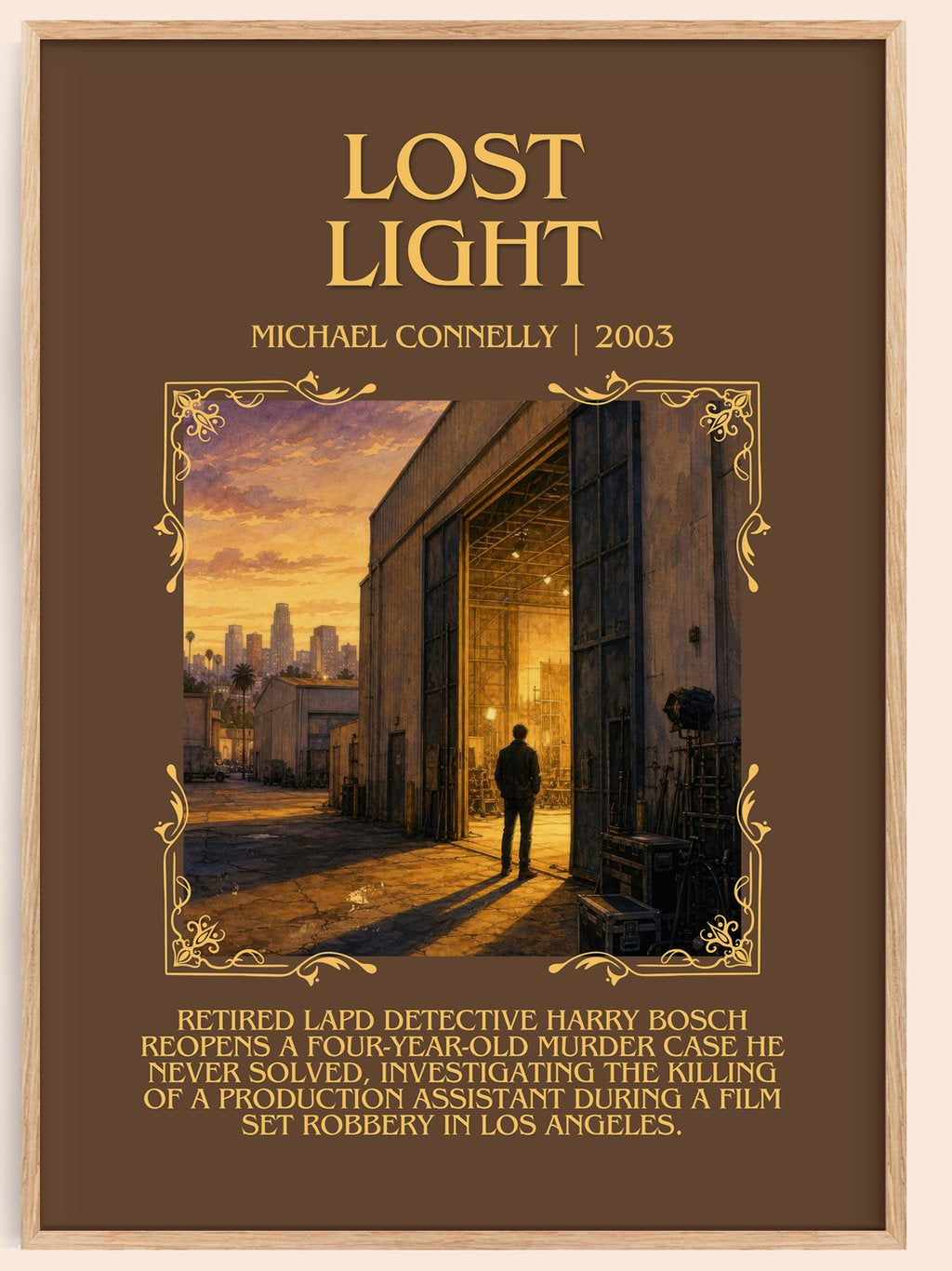 Lost Light Minimalist Book Poster by Michael Connelly – book poster