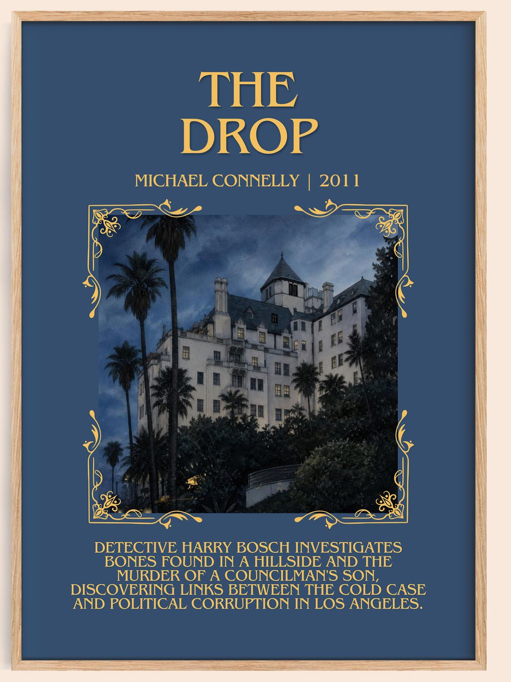 The Drop Minimalist Book Poster by Michael Connelly – book poster