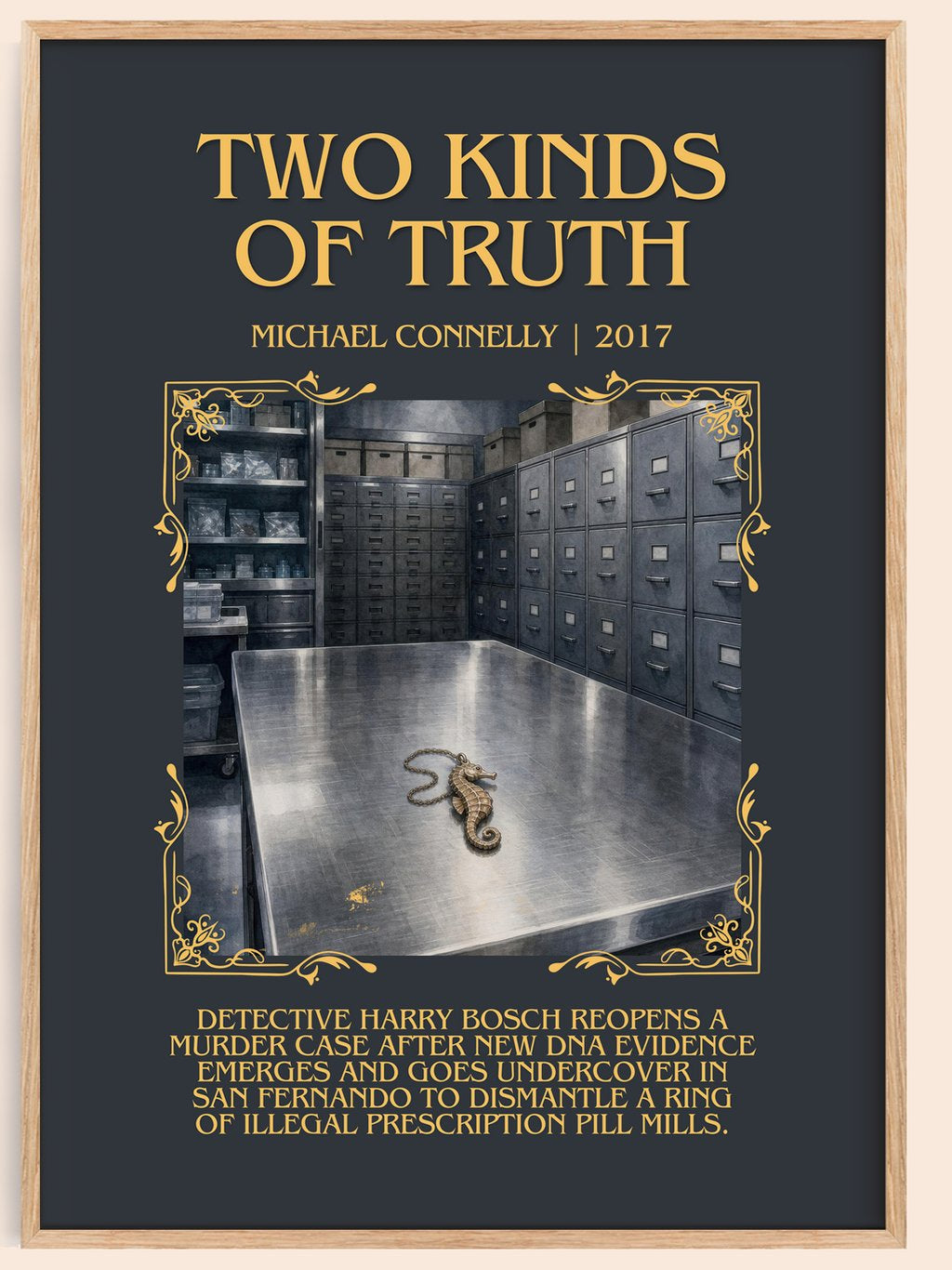 Two Kinds of Truth Minimalist Book Poster by Michael Connelly – book poster