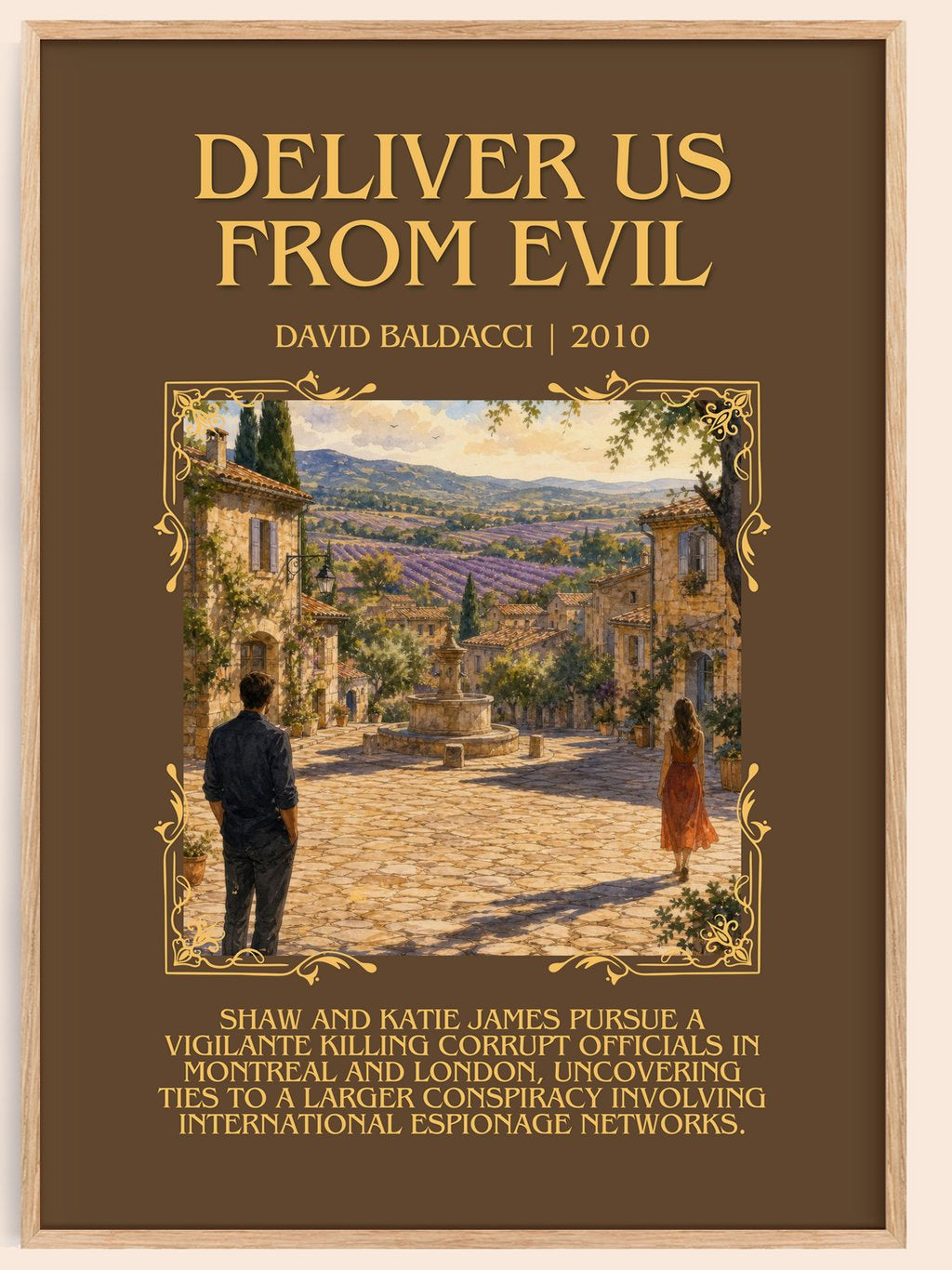 Deliver Us from Evil Minimalist Book Poster by David Baldacci – book poster
