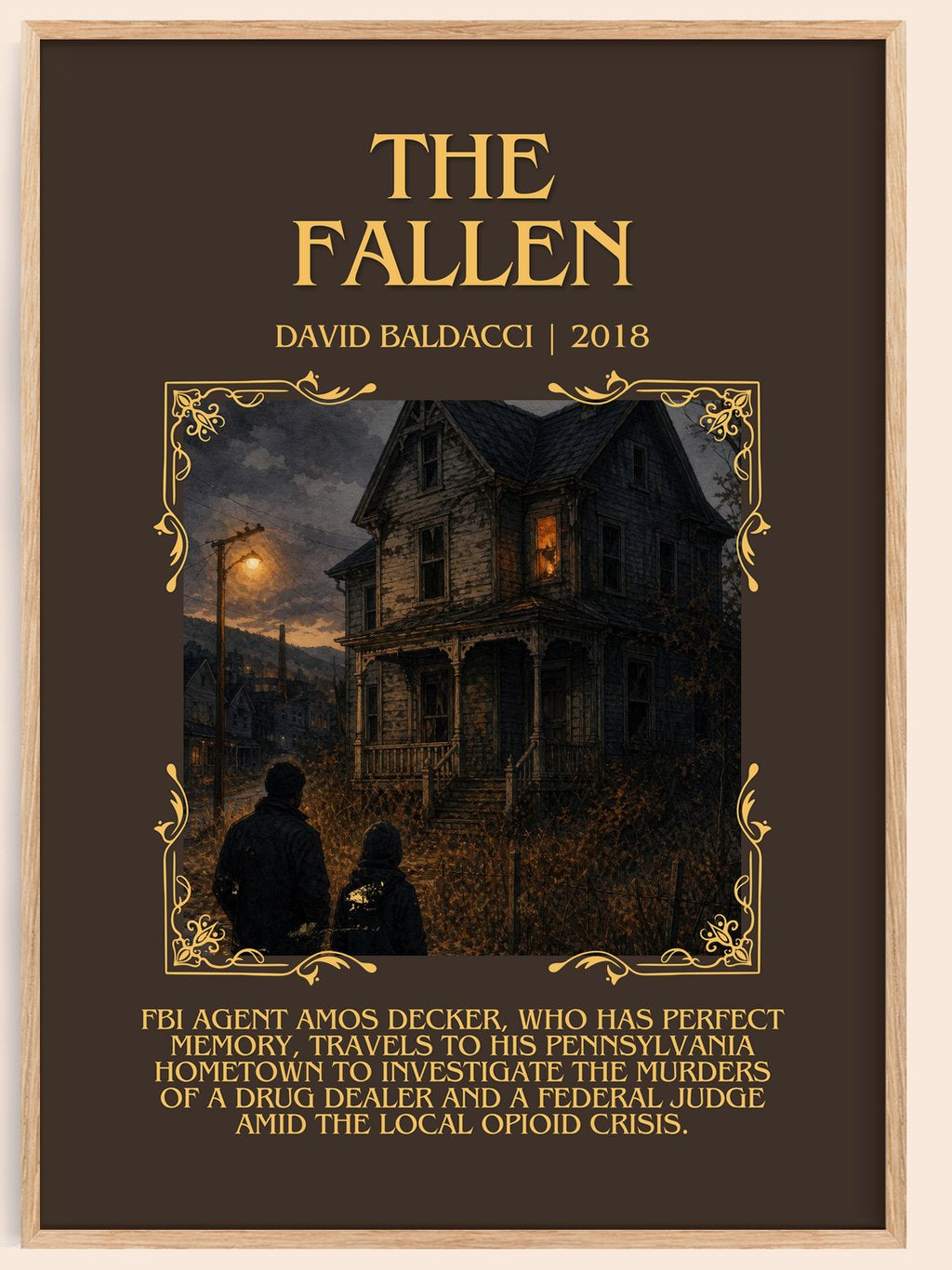 The Fallen Minimalist Book Poster by David Baldacci – book poster
