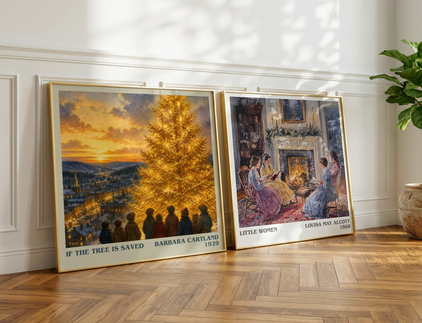 If The Tree Is Saved literary print on bookshelf – Barbara Cartland fan gift