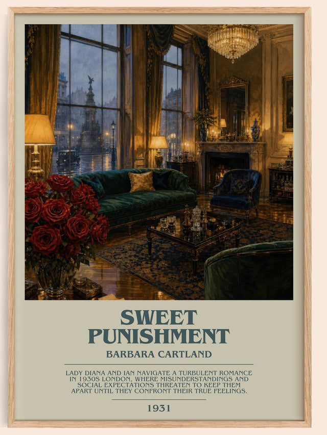 Sweet Punishment Bookish Wall Art by Barbara Cartland
