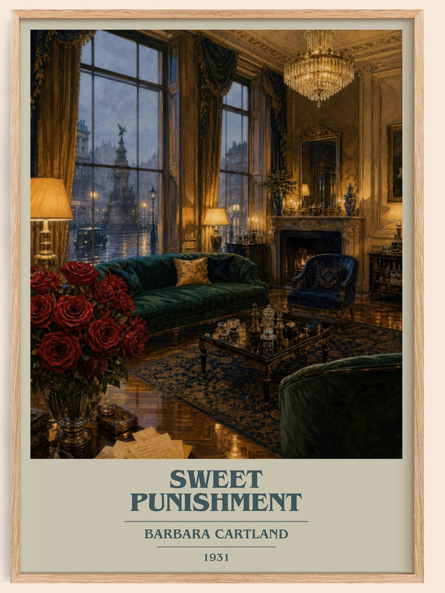 Sweet Punishment Book Cover Poster by Barbara Cartland