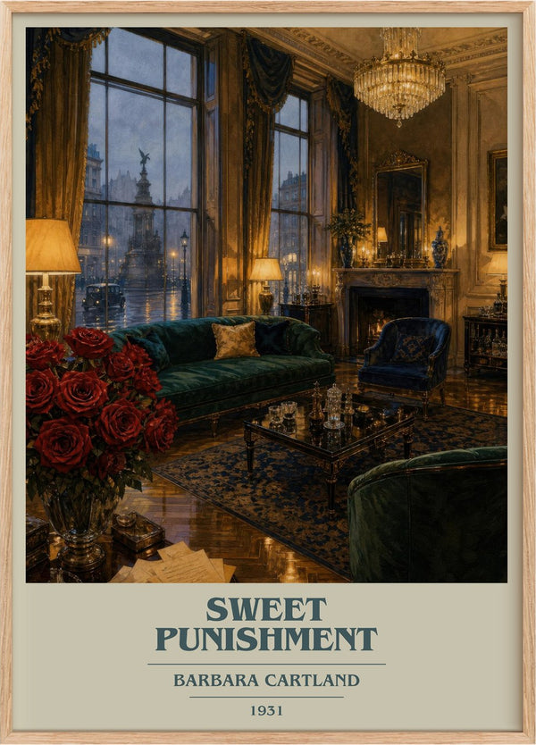 Sweet Punishment Book Cover Poster by Barbara Cartland