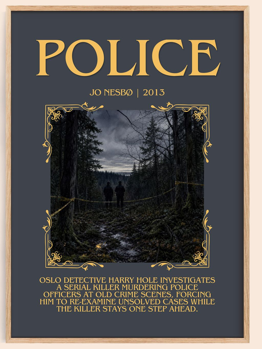 Police Minimalist Book Poster by Jo Nesbø – book poster