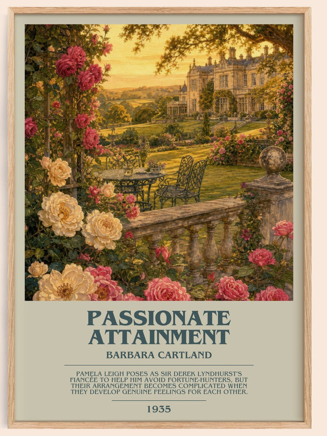 Passionate Attainment Bookish Wall Art by Barbara Cartland