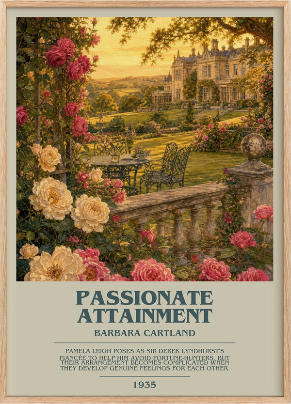 Passionate Attainment Bookish Wall Art by Barbara Cartland