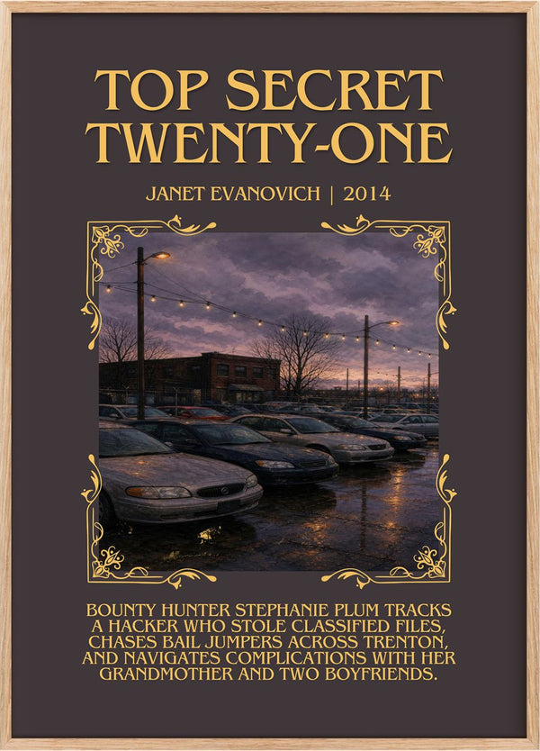 Top Secret Twenty-One Minimalist Book Poster by Janet Evanovich