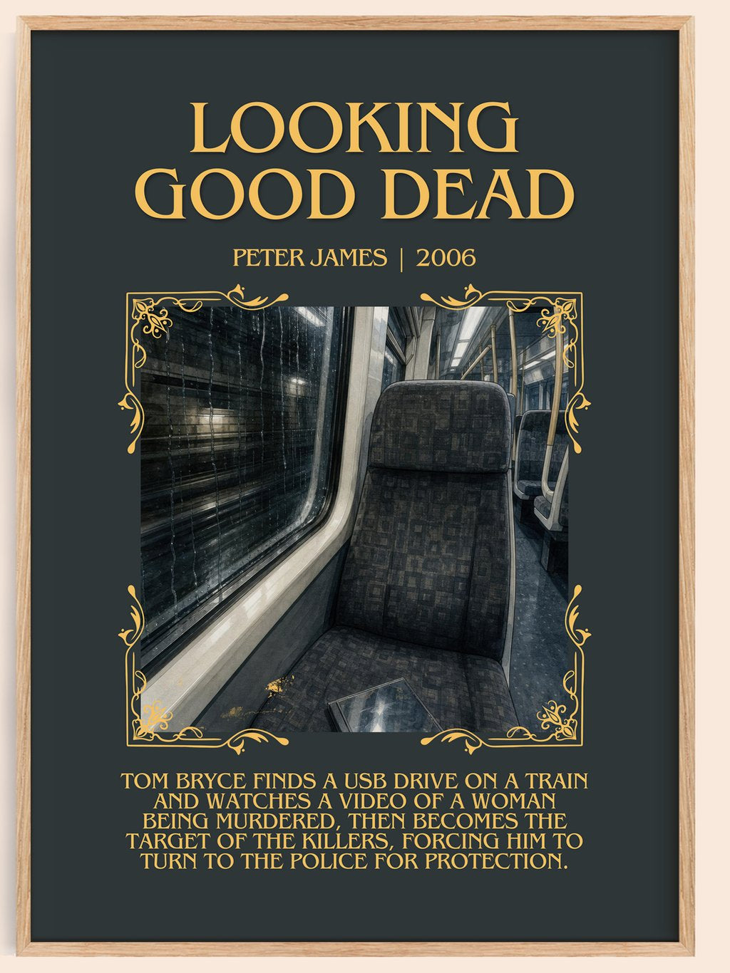 Looking Good Dead Minimalist Book Poster by Peter James – book poster