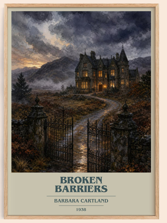 Broken Barriers Book Cover Poster by Barbara Cartland