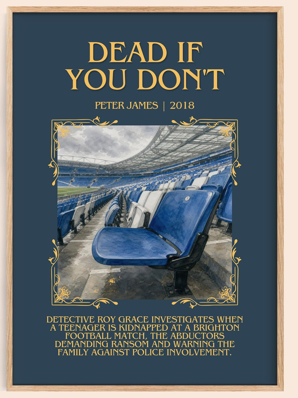 Dead If You Don't Minimalist Book Poster by Peter James – book poster