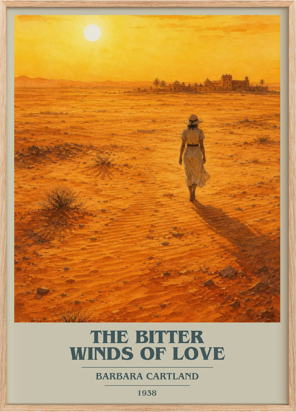 The Bitter Winds Of Love Book Cover Poster by Barbara Cartland