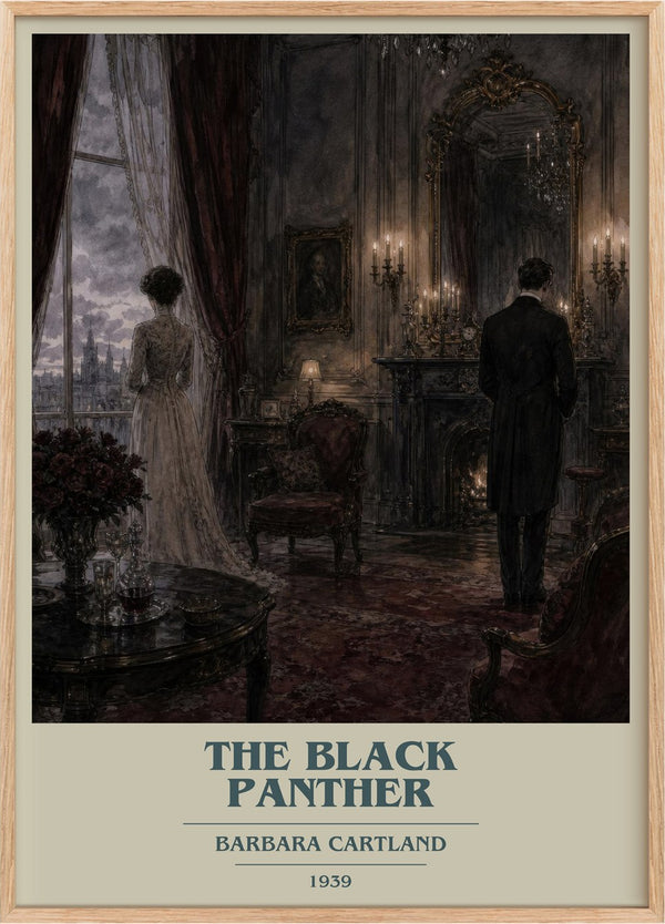 The Black Panther Book Cover Poster by Barbara Cartland