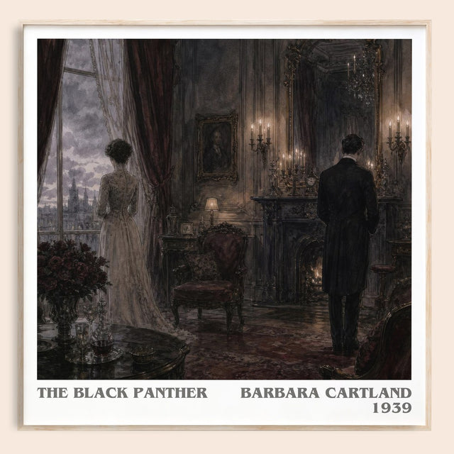 The Black Panther Literary Art Print by Barbara Cartland