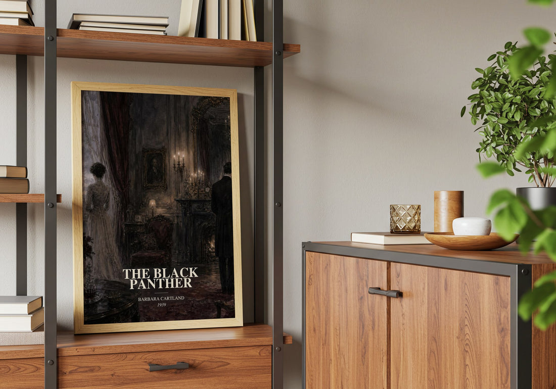 The Black Panther book watercolour illustration paper finish options – matte satin gloss