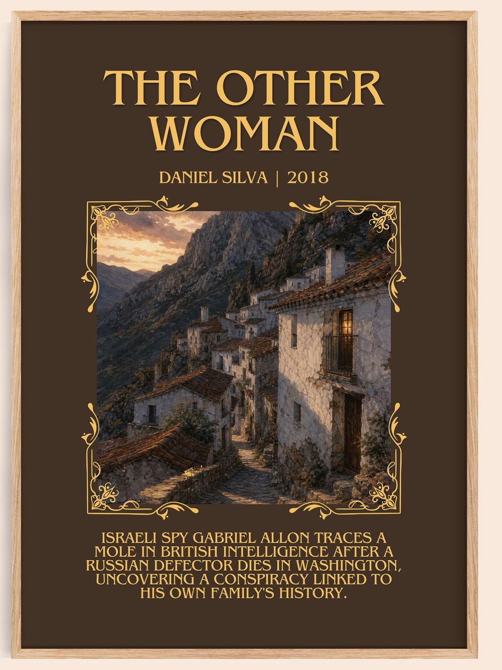 The Other Woman Minimalist Book Poster by Daniel Silva – book poster