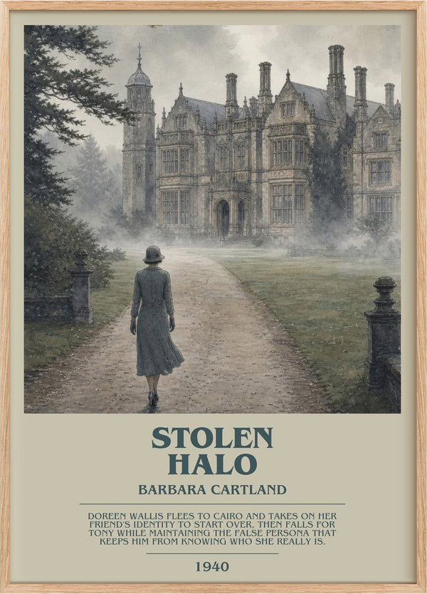 Stolen Halo Bookish Wall Art by Barbara Cartland