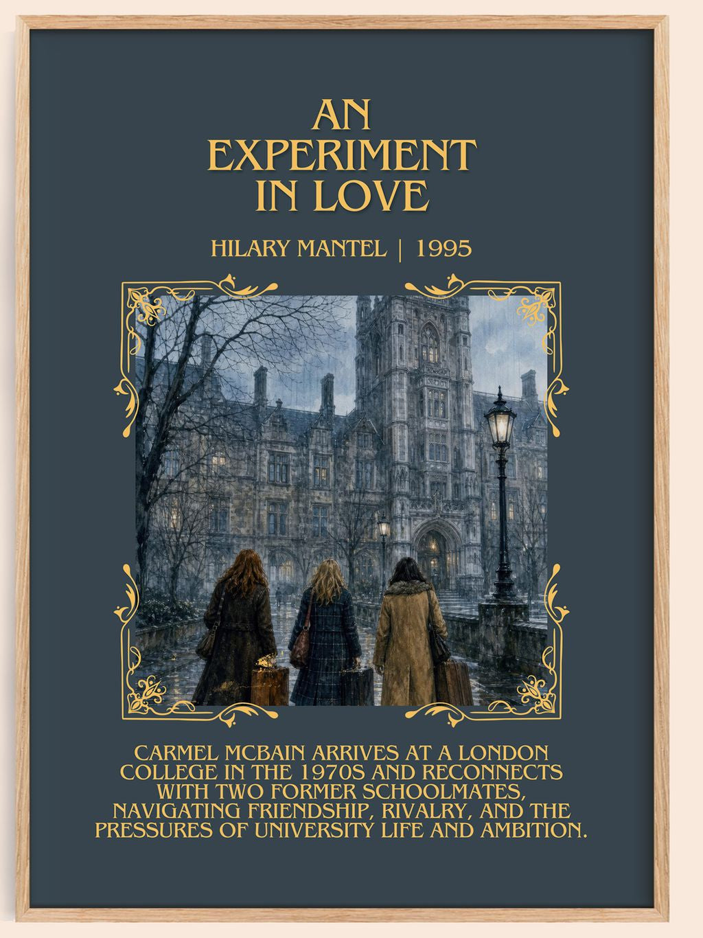 An Experiment in Love Minimalist Book Poster by Hilary Mantel – book poster
