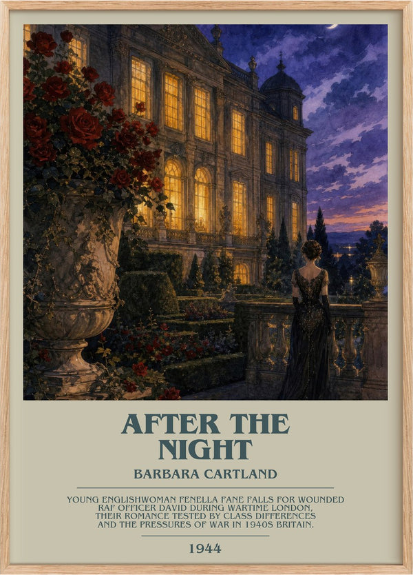After The Night Bookish Wall Art by Barbara Cartland
