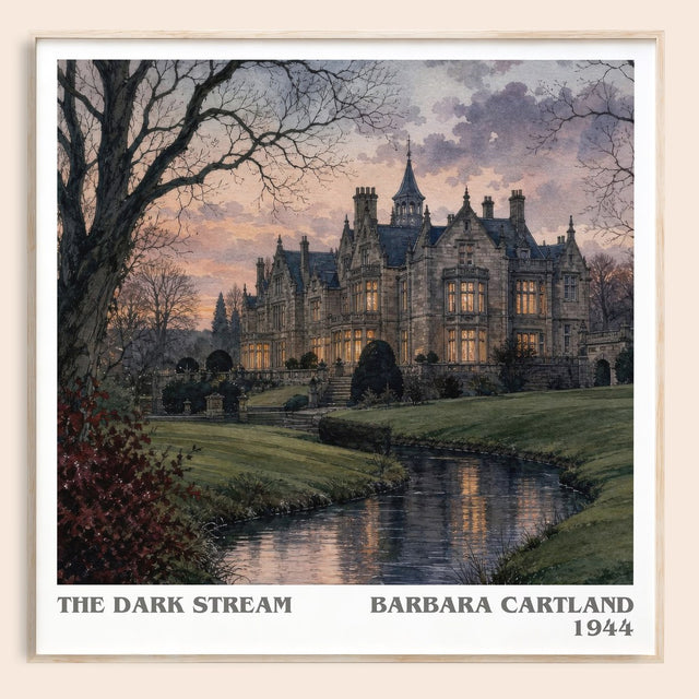 The Dark Stream Literary Art Print by Barbara Cartland