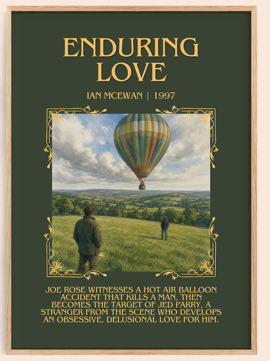 Enduring Love Minimalist Book Poster by Ian McEwan – book poster