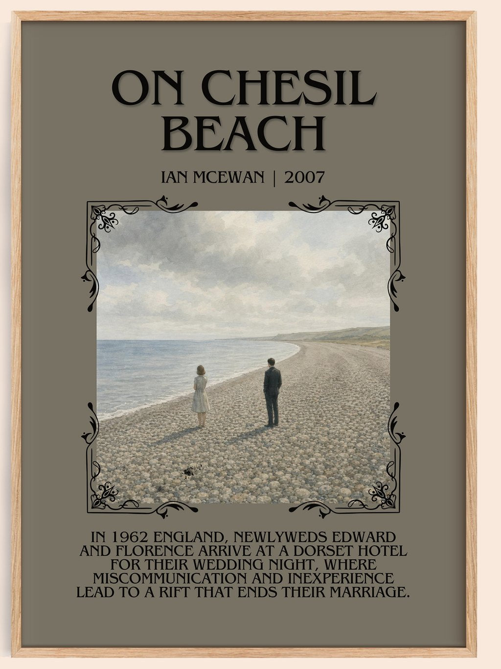 On Chesil Beach Minimalist Book Poster by Ian McEwan – book poster