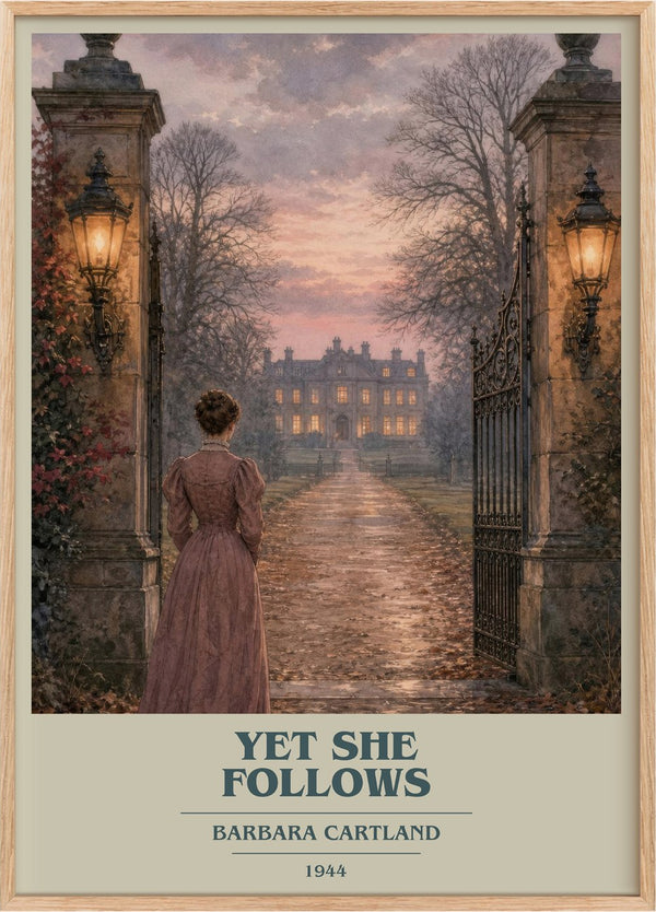 Yet She Follows Book Cover Poster by Barbara Cartland