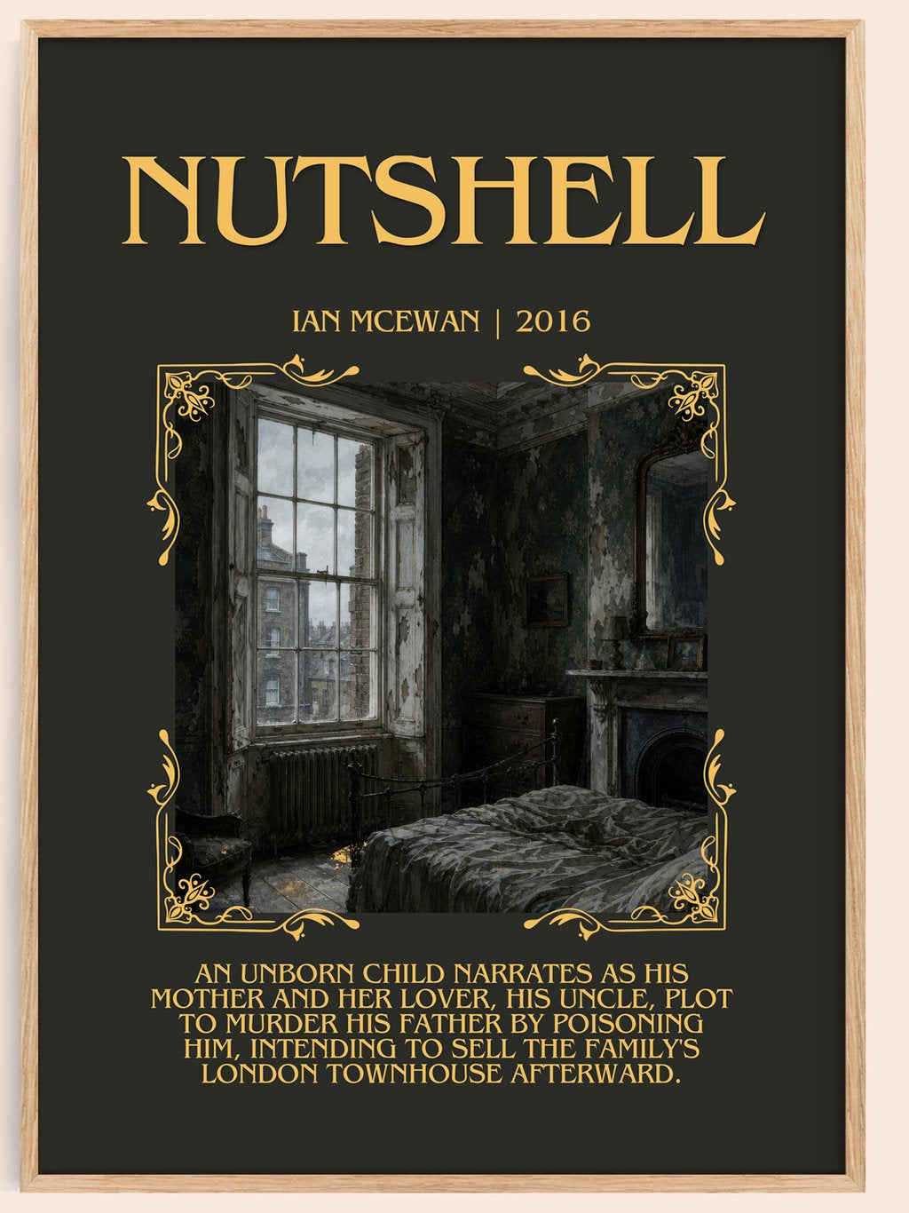 Nutshell Minimalist Book Poster by Ian McEwan – book poster