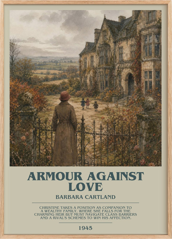 Armour Against Love Bookish Wall Art by Barbara Cartland