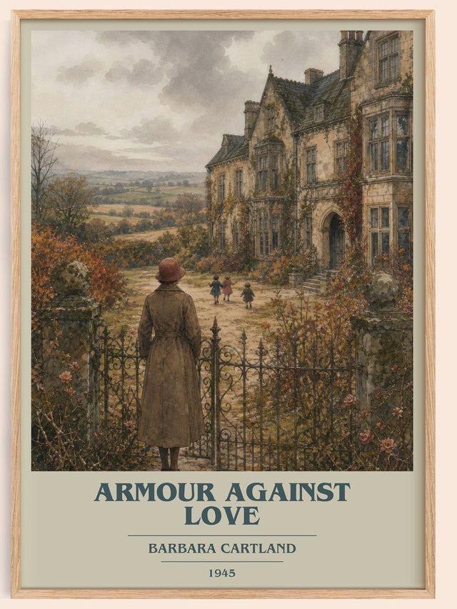 Armour Against Love Book Cover Poster by Barbara Cartland