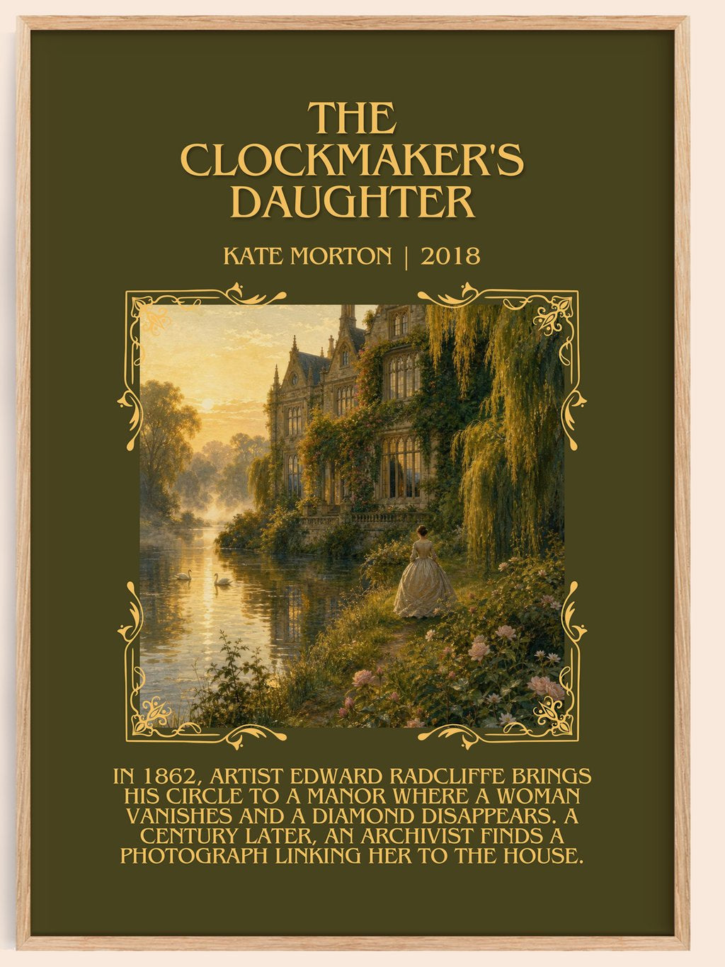 The Clockmaker's Daughter Minimalist Book Poster by Kate Morton – book poster