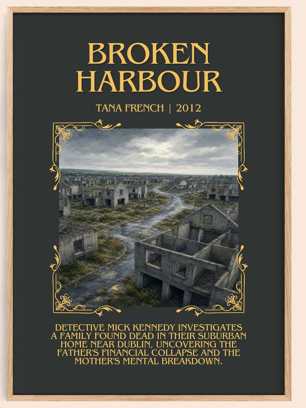 Broken Harbour Minimalist Book Poster by Tana French – book poster